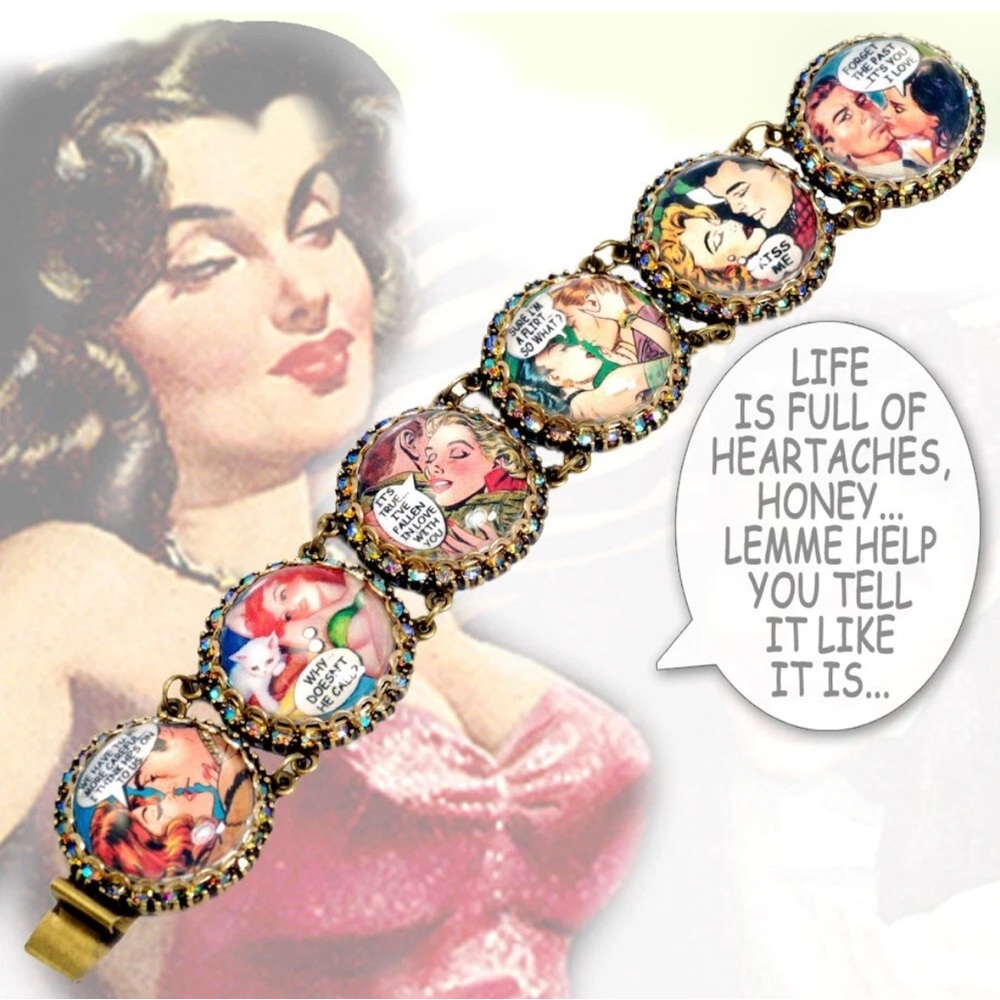 NIB Comic Drama Novelty Bracelet
